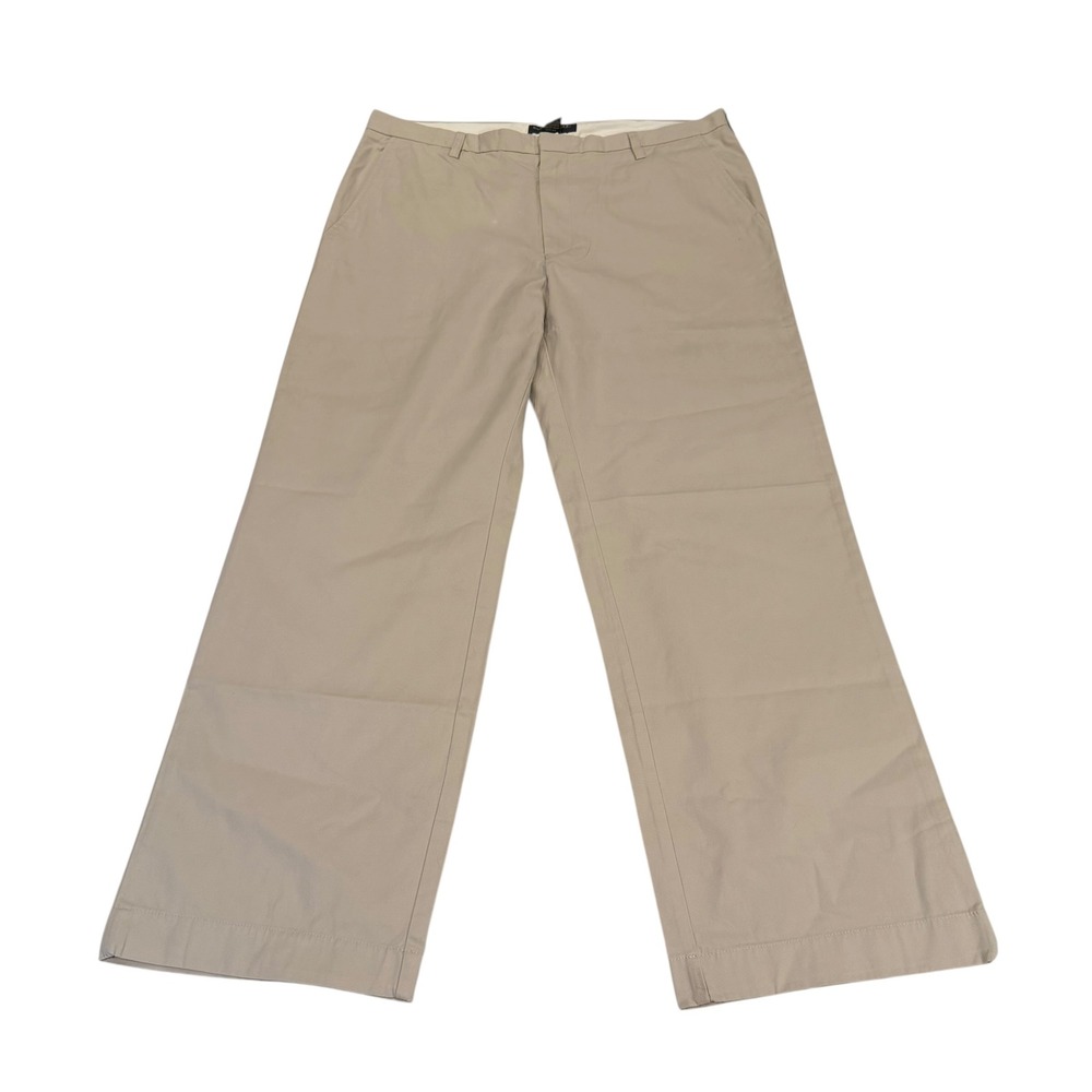 Banana Republic Dawson Chino Pants Mens 38x32 Relaxed Fit Khaki Cotton Ivory
